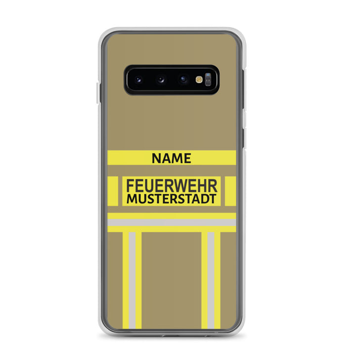 Feuerwehr Handyhülle Samsung® Transparent Gelb/Schwarz