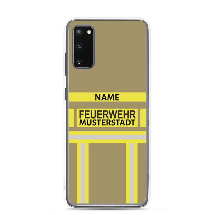 Feuerwehr Handyhülle Samsung® Transparent Gelb/Schwarz