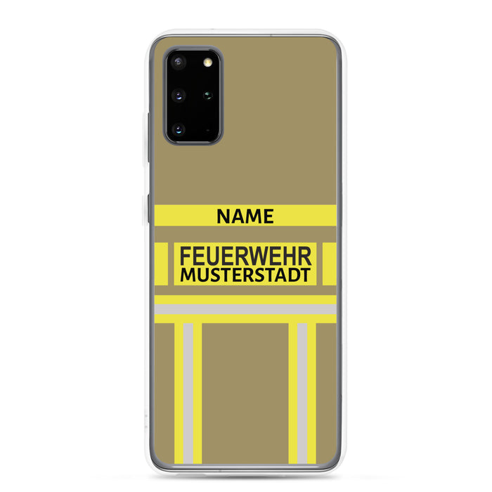 Feuerwehr Handyhülle Samsung® Transparent Gelb/Schwarz