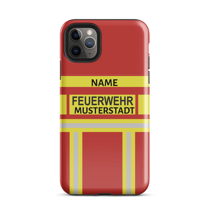 Feuerwehr Handyhülle iPhone® Hardcase Rot/Gelb