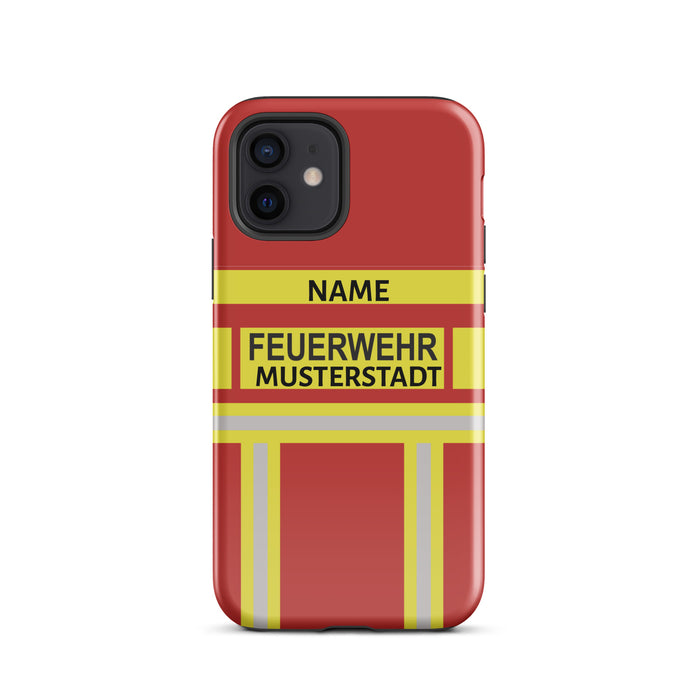 Feuerwehr Handyhülle iPhone® Hardcase Rot/Gelb