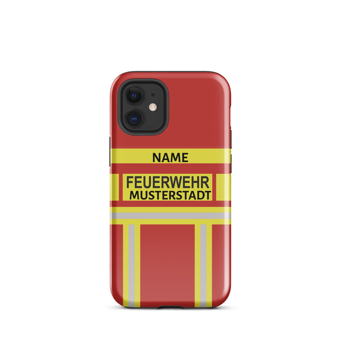 Feuerwehr Handyhülle iPhone® Hardcase Rot/Gelb