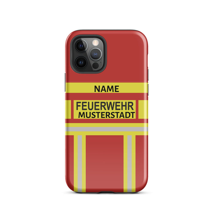 Feuerwehr Handyhülle iPhone® Hardcase Rot/Gelb