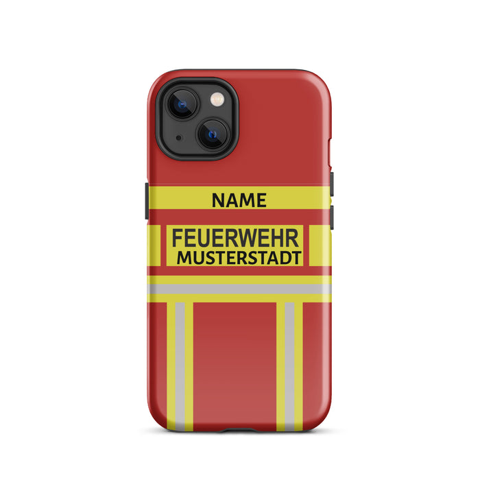 Feuerwehr Handyhülle iPhone® Hardcase Rot/Gelb