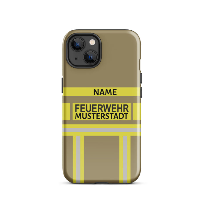 Feuerwehr Handyhülle iPhone® Hardcase Gold/Gelb