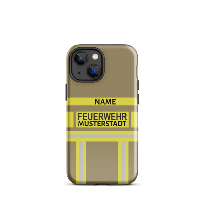 Feuerwehr Handyhülle iPhone® Hardcase Gold/Gelb
