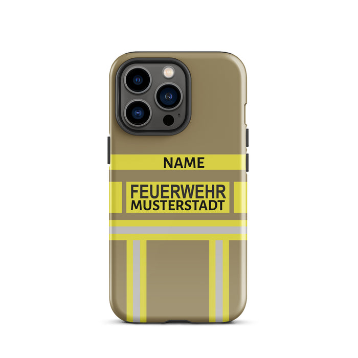 Feuerwehr Handyhülle iPhone® Hardcase Gold/Gelb