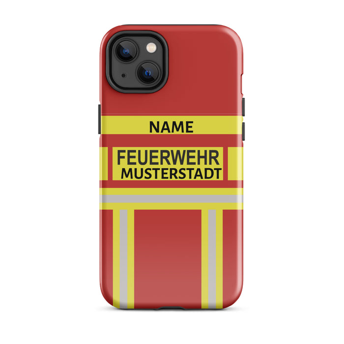 Feuerwehr Handyhülle iPhone® Hardcase Rot/Gelb