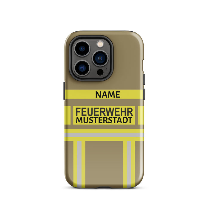 Feuerwehr Handyhülle iPhone® Hardcase Gold/Gelb