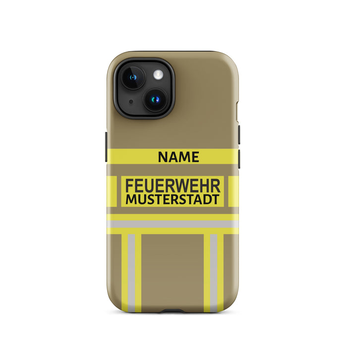 Feuerwehr Handyhülle iPhone® Hardcase Gold/Gelb