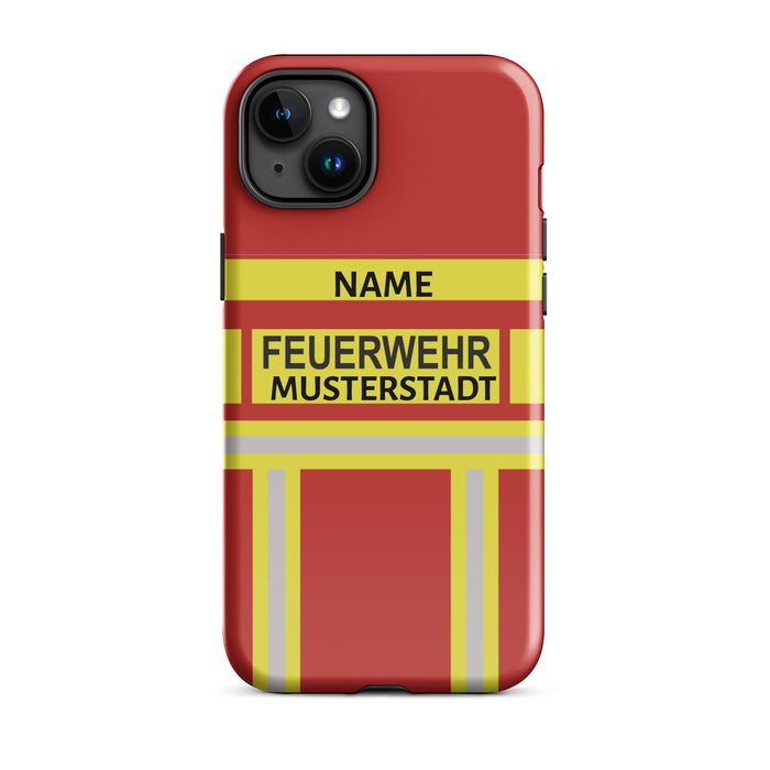 Feuerwehr Handyhülle iPhone® Hardcase Rot/Gelb