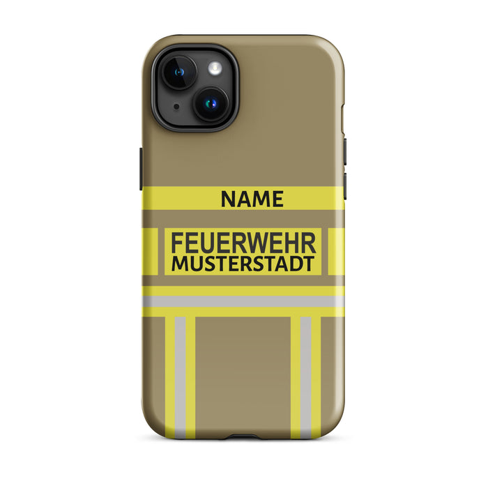 Feuerwehr Handyhülle iPhone® Hardcase Gold/Gelb