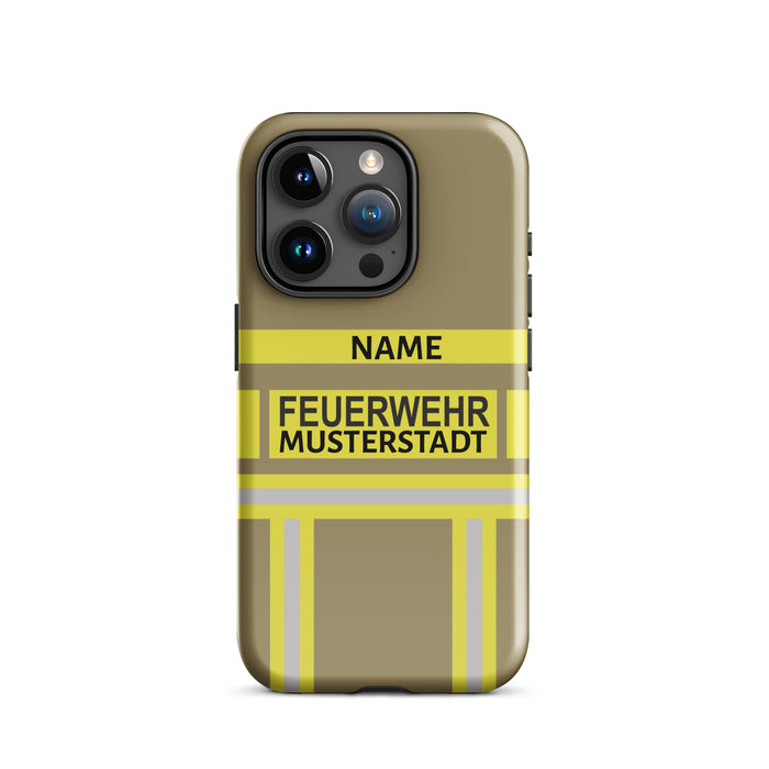 Feuerwehr Handyhülle iPhone® Hardcase Gold/Gelb