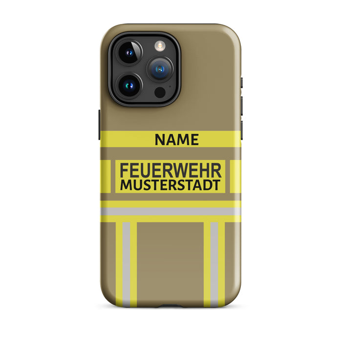 Feuerwehr Handyhülle iPhone® Hardcase Gold/Gelb