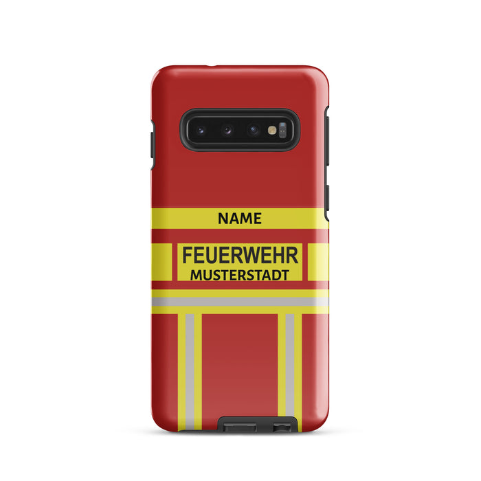 Feuerwehr Handyhülle Samsung® Hardcase Rot/Gelb