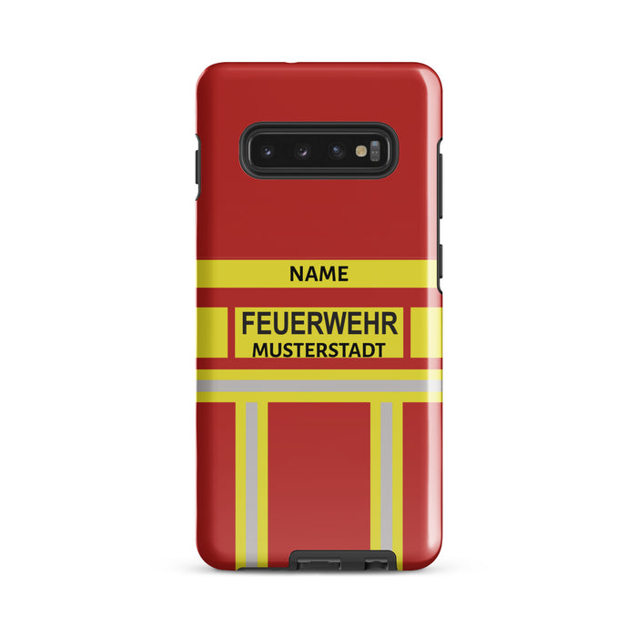 Feuerwehr Handyhülle Samsung® Hardcase Rot/Gelb