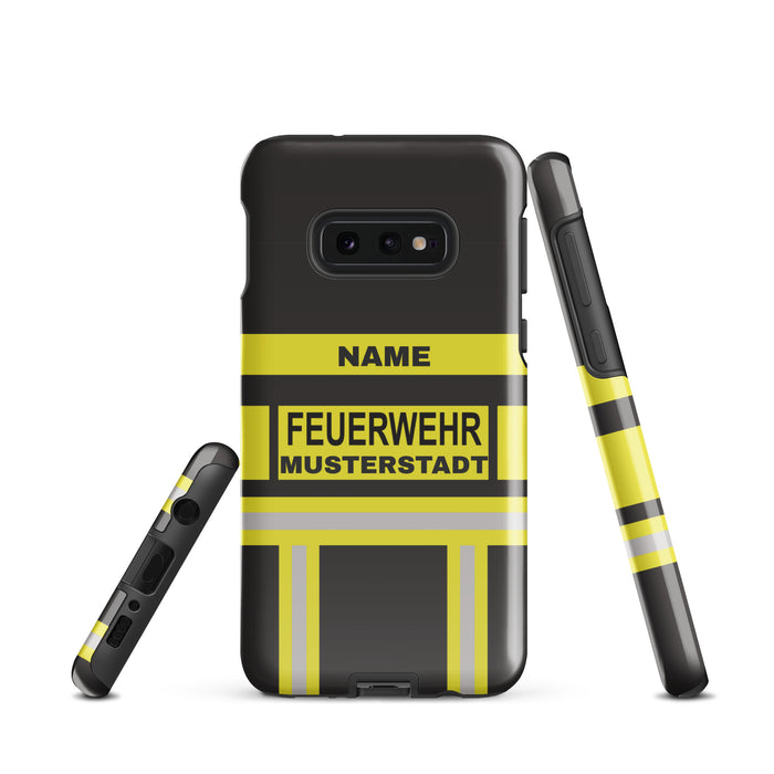 Feuerwehr Handyhülle Samsung® Hardcase Schwarz/Gelb