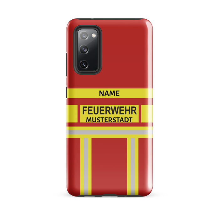 Feuerwehr Handyhülle Samsung® Hardcase Rot/Gelb