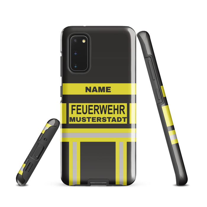 Feuerwehr Handyhülle Samsung® Hardcase Schwarz/Gelb