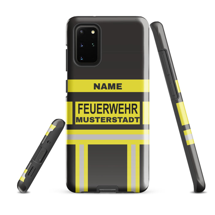 Feuerwehr Handyhülle Samsung® Hardcase Schwarz/Gelb