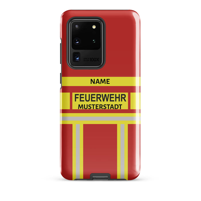 Feuerwehr Handyhülle Samsung® Hardcase Rot/Gelb
