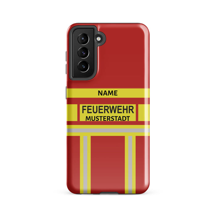 Feuerwehr Handyhülle Samsung® Hardcase Rot/Gelb