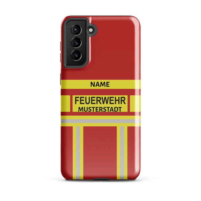Feuerwehr Handyhülle Samsung® Hardcase Rot/Gelb