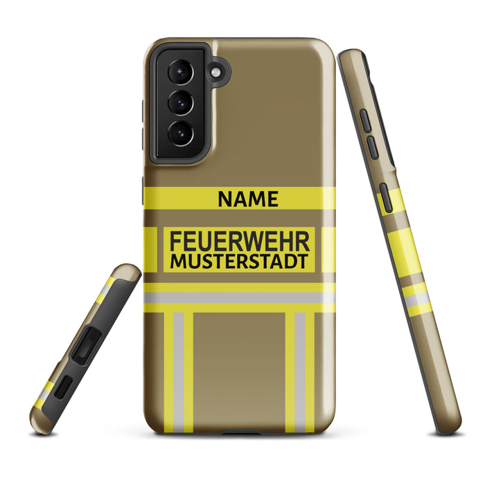 Feuerwehr Handyhülle Samsung® Hardcase Gelb/Gold