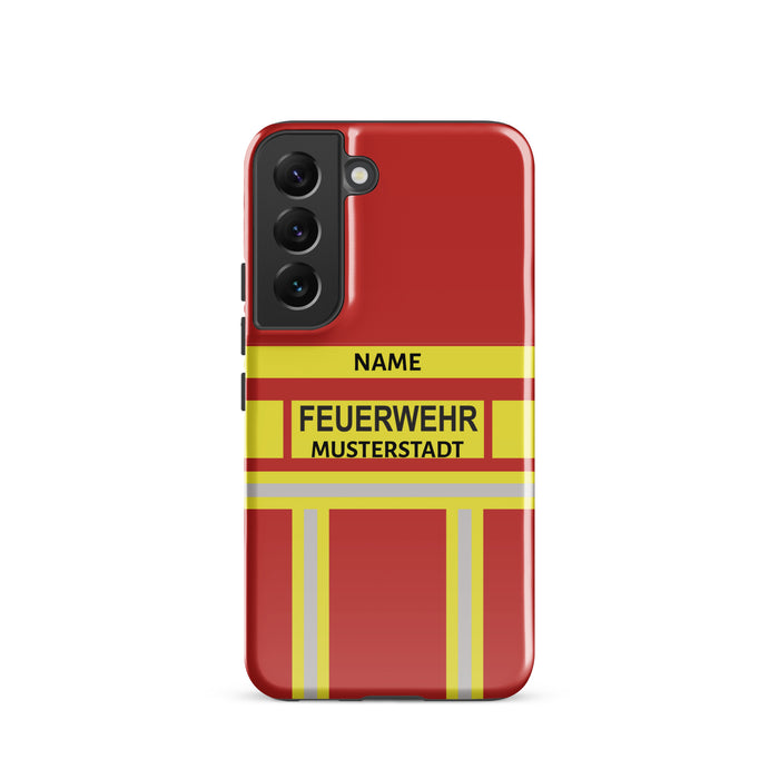Feuerwehr Handyhülle Samsung® Hardcase Rot/Gelb