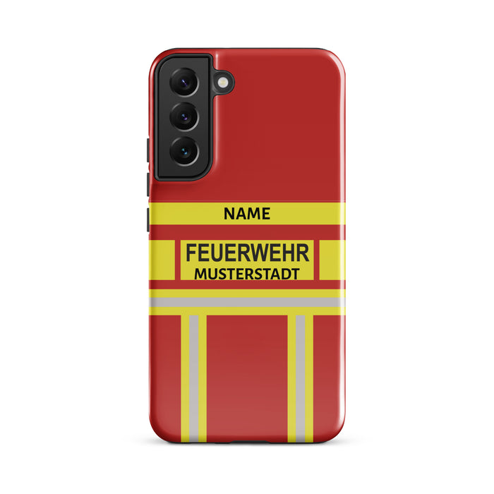 Feuerwehr Handyhülle Samsung® Hardcase Rot/Gelb