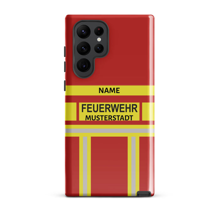 Feuerwehr Handyhülle Samsung® Hardcase Rot/Gelb