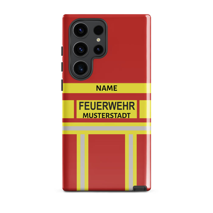 Feuerwehr Handyhülle Samsung® Hardcase Rot/Gelb