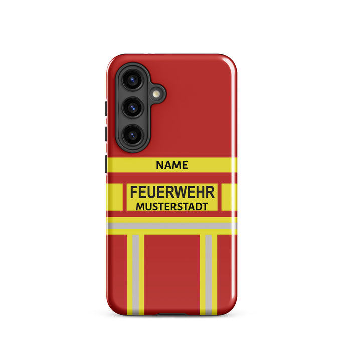 Feuerwehr Handyhülle Samsung® Hardcase Rot/Gelb