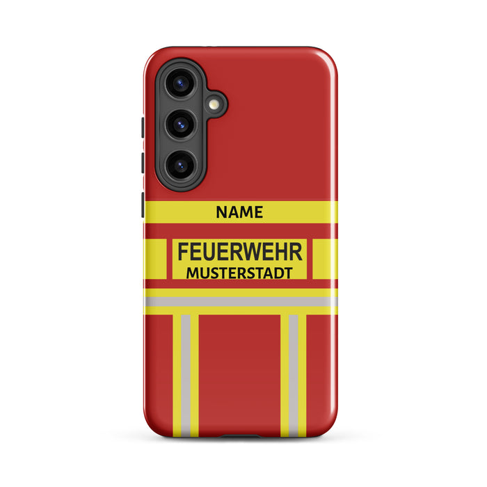 Feuerwehr Handyhülle Samsung® Hardcase Rot/Gelb