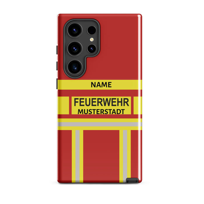 Feuerwehr Handyhülle Samsung® Hardcase Rot/Gelb