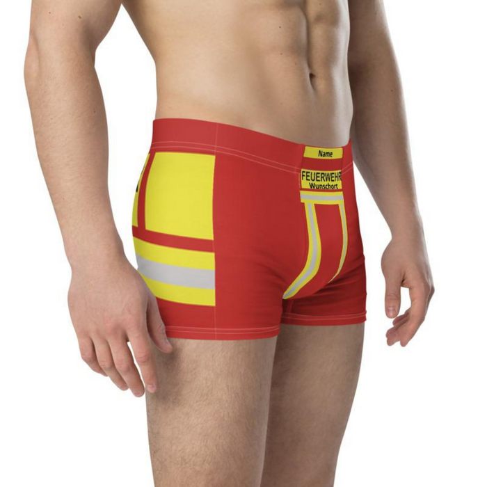 Feuerwehr Boxershort- Rot/Gelb