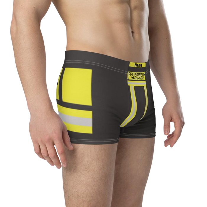 Feuerwehr Boxershort - Schwarz/Gelb
