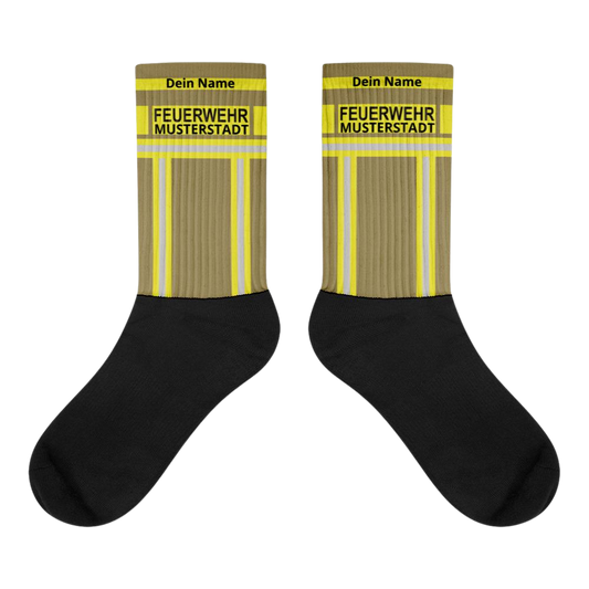 Feuerwehr Socken Gold/Gelb
