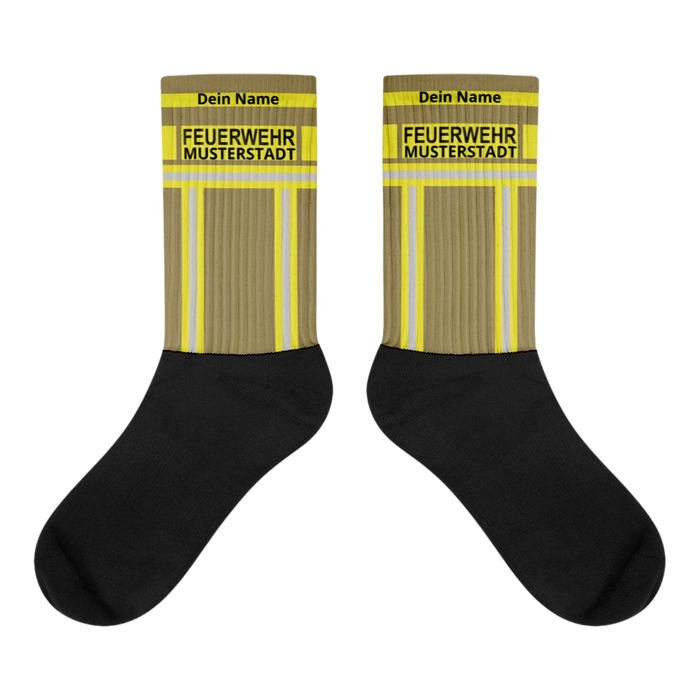 Feuerwehr Socken Gold/Gelb
