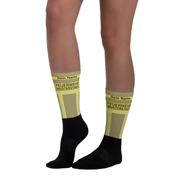 Feuerwehr Socken Gold/Gelb