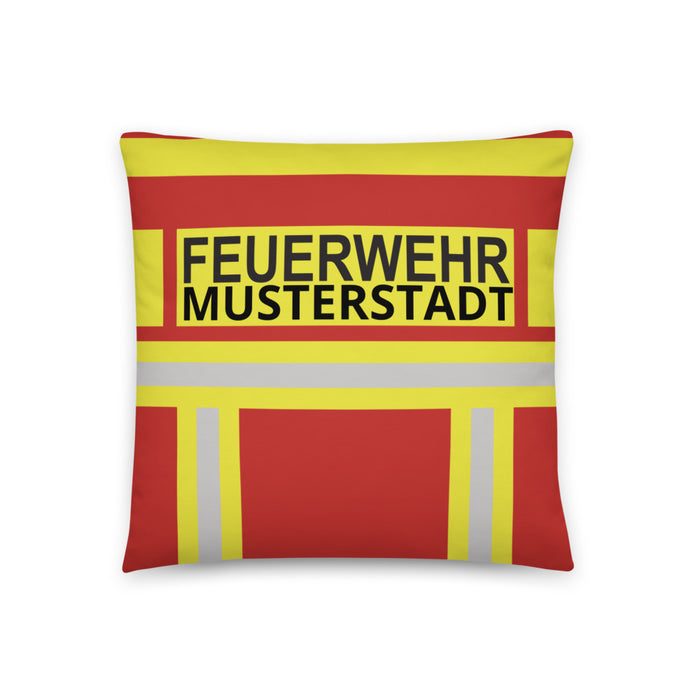 Feuerwehr Basic-Kissen - Rot/Gelb