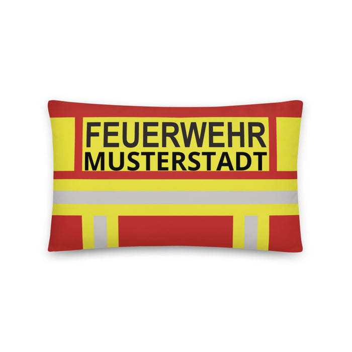 Feuerwehr Basic-Kissen - Rot/Gelb