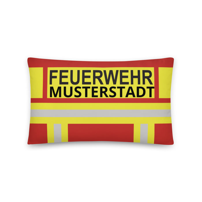 Feuerwehr Basic-Kissen - Rot/Gelb