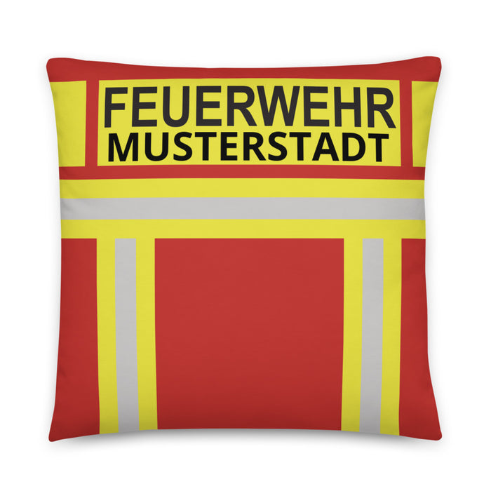 Feuerwehr Basic-Kissen - Rot/Gelb