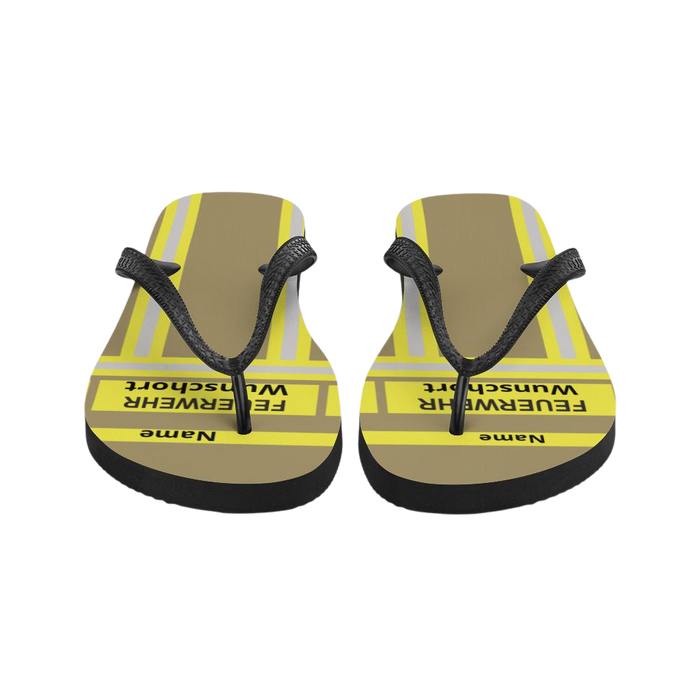 Feuerwehr Flip Flops - Gold/Gelb