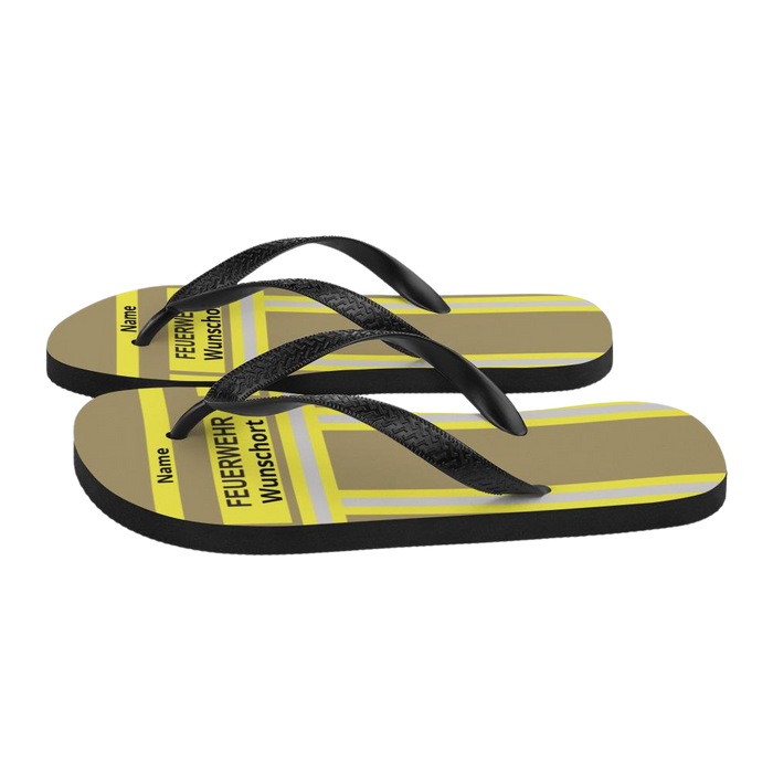Feuerwehr Flip Flops - Gold/Gelb