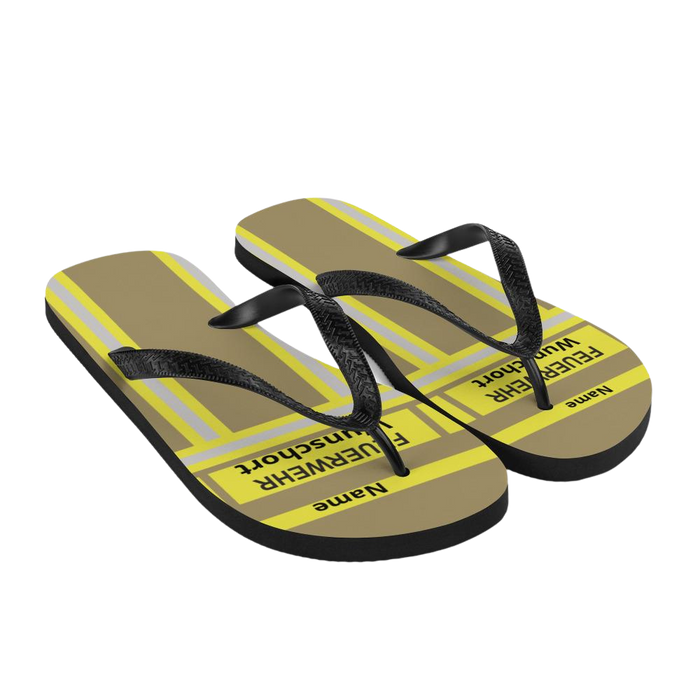Feuerwehr Flip Flops - Gold/Gelb