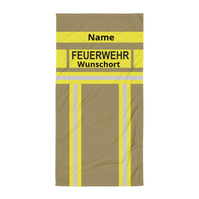 Feuerwehr Handtuch - Gold/Gelb