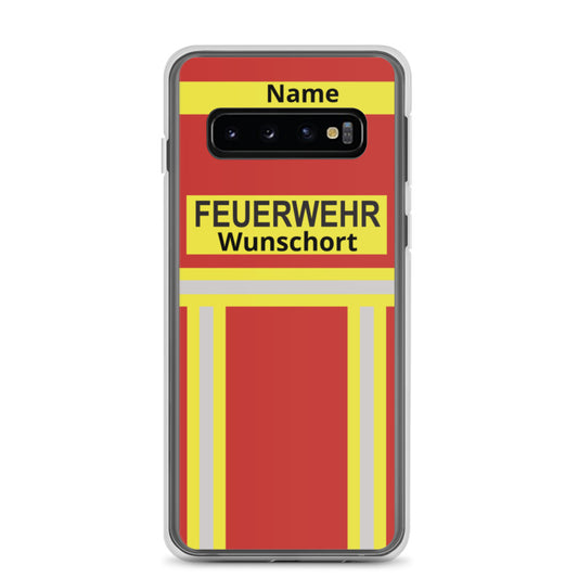 Feuerwehrhülle Samsung Handyhülle - Rot/Gelb