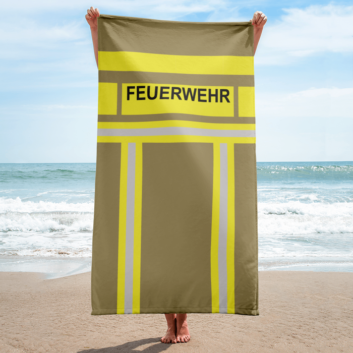 Feuerwehr Handtuch - Gold/Gelb